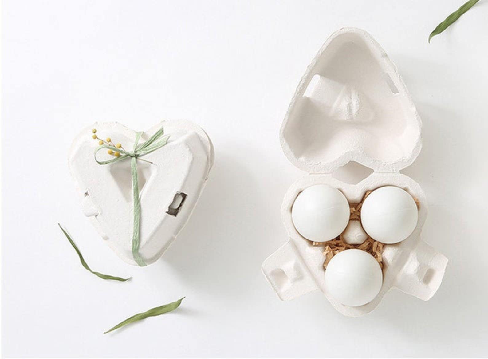 100 Egg Cartons in White 3 Holding Type Heart Shape - Etsy