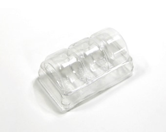 30 clear blister trays for macarons (packing 3 macarons)