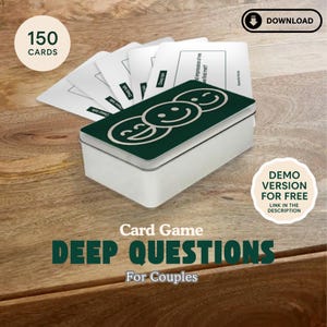 150 Printable Couples Question Cards | Date Night Game | PDF Download DT02