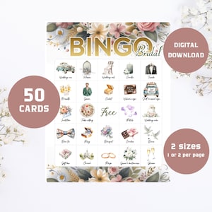 50 Cartones de Bingo para Despedida de Soltera, Bingo para Despedida de Soltera, Bingo para Despedida de Soltera, Bingo para Despedida de Soltera. Juegos Imprimibles para Despedida de Soltera, BBP02