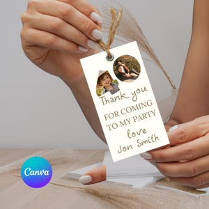 40th Birthday Thank You Tags – Personalized Custom Party Thank You Tags for 40th Celebration – Digital Download for Men & Women GG33