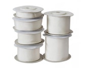 202 Natural White 100 Pure Silk Double Face Thick Taffeta Ribbon 4mm 7mm 13mm 25mm 32mm 50mm, 30 10meter roll