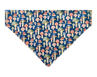 Mushroom Dog Bandana: Fun(gi) Over Collar Toadstool Print