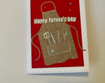 Happy Father’s Day Grill Apron Greeting Card