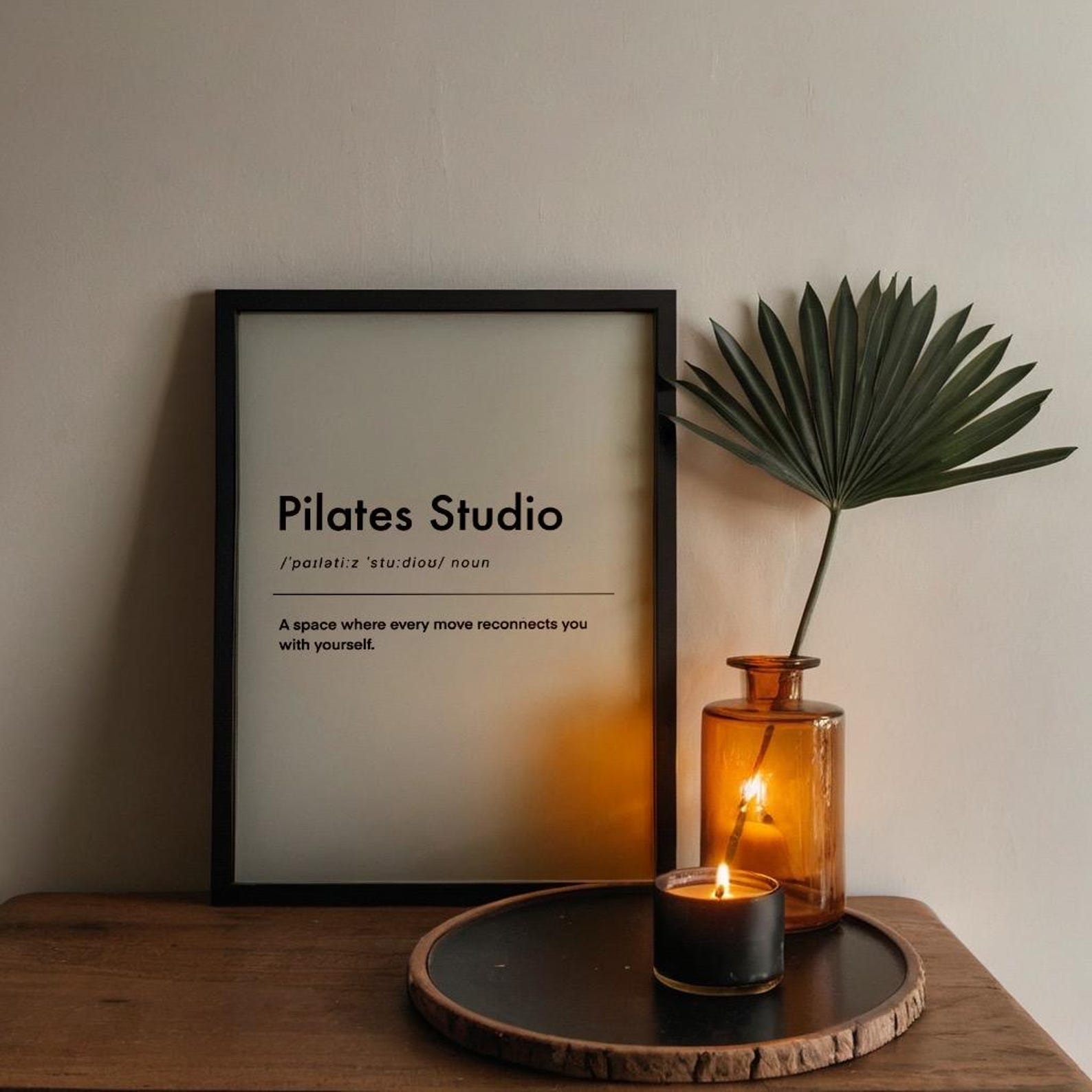 Pilates Studio Definition Print: Minimalist Home Gym Art (digital ...
