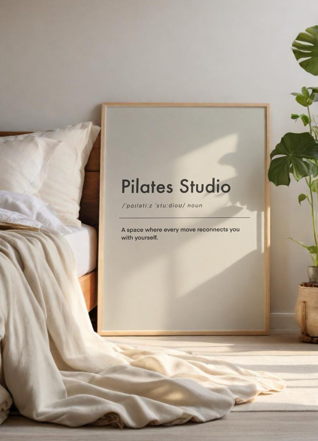 Pilates Studio Definition Print: Home Gym Mindfulness Wall Art - Etsy