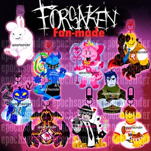 Forsaken Keychain | Bluudud, Pr3tty princess, John Doe, Chance, Guest 1337, Shedletsky, Taph, Dusekkar, Gubby