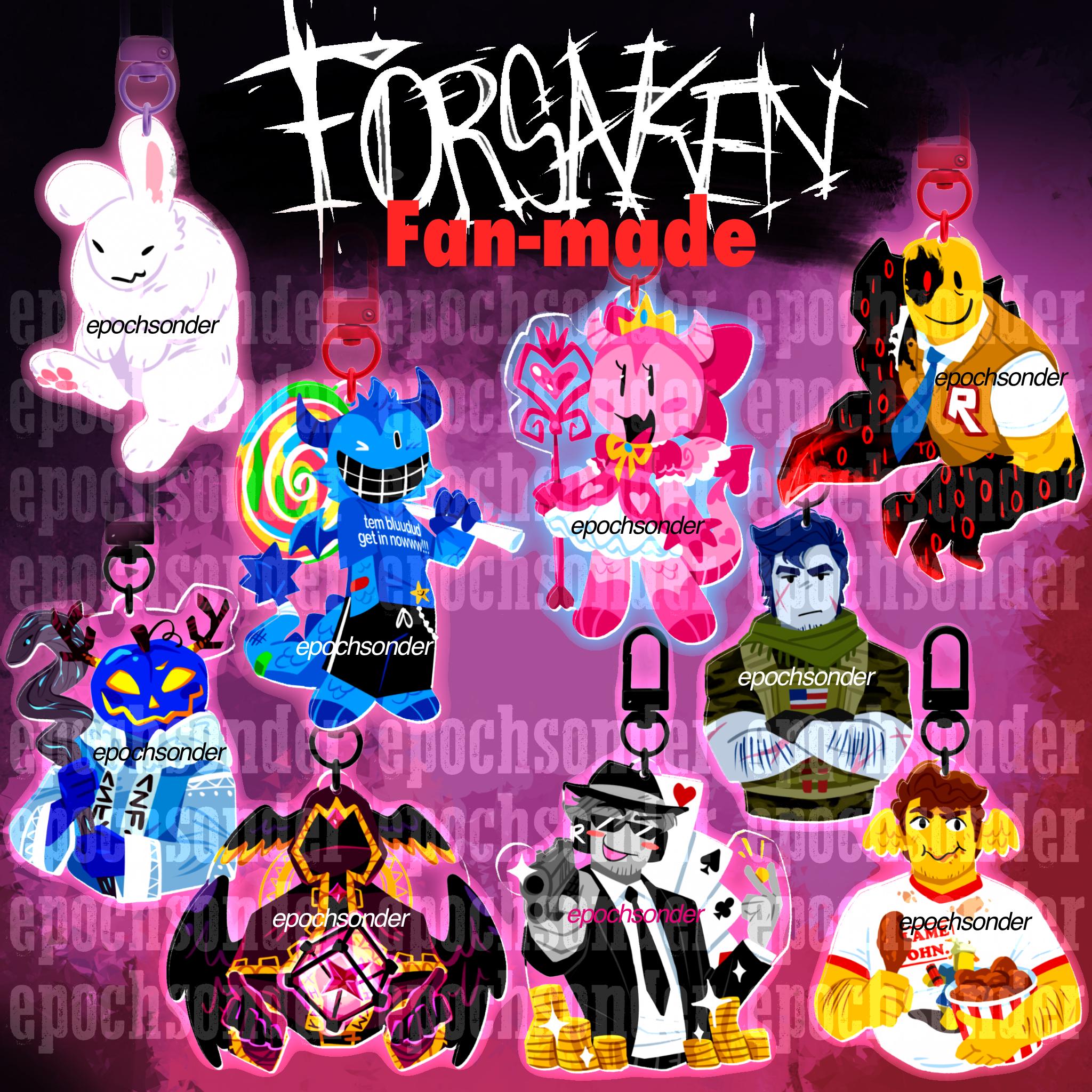 Forsaken Keychain | Bluudud, Pr3tty Princess, John Doe, Chance