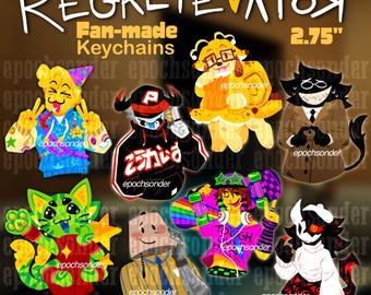 Regretevator Nyckelringar | Poob, Pest, Split, Bive, Gnarpy, Lampert, Infected, Folly