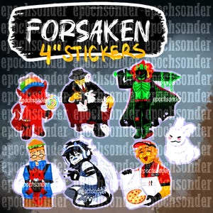 10cm Forsaken Sticker und Stickerbogen