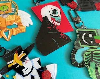 Die of Death Keychain | Pursuer, Harken, Artful, Killdroid, Badware