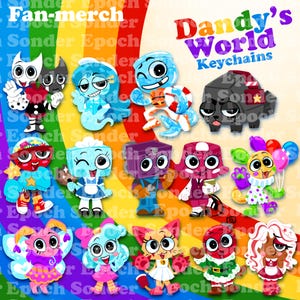 Toon Keychains | Razzle & Dazzle, Connie, Finn, Coal, Gigi, Tisha, Boxten, Brightney, Looey, Flutter, Poppy, Scraps, Ginger