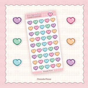 Adesivi a forma di cuore / Mini adesivi per diari e agende