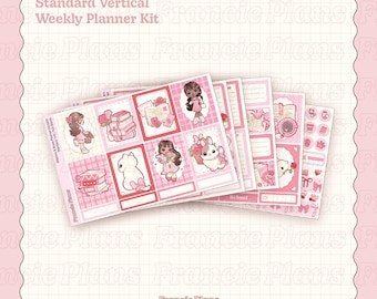 Coquette Weekly Planner Sticker Kit: Functional Sticker Sheets for Standard 7x9 EC Planners