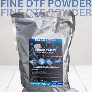 DTF Feines Pulver TPU, Heißschmelzpulver für den DTF-Druck, 1 kg (2,2 LBS), Soft Feel Powder, weißes Klebepulver