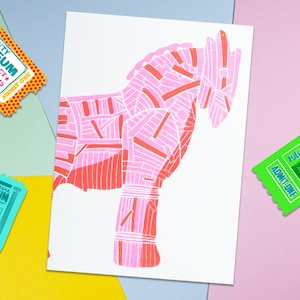 Tarjeta de felicitación del Caballo de Troya