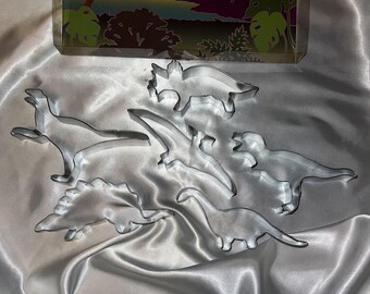 Dinosaur Cookie Cutter Set, 6 Piece, Kids Baking