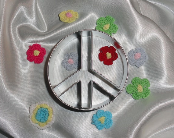 Peace Sign Cookie Cutter Baking Sugar Cookies Diy The Etsy