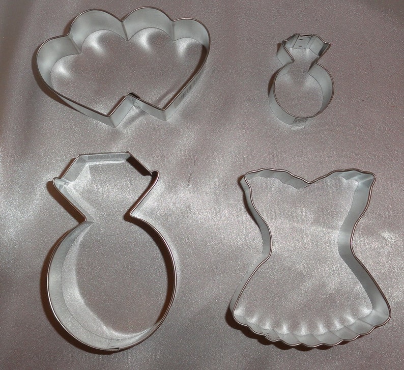 Wedding Cookie Cutters Bridal Shower Cookie Cutters Cake Etsy