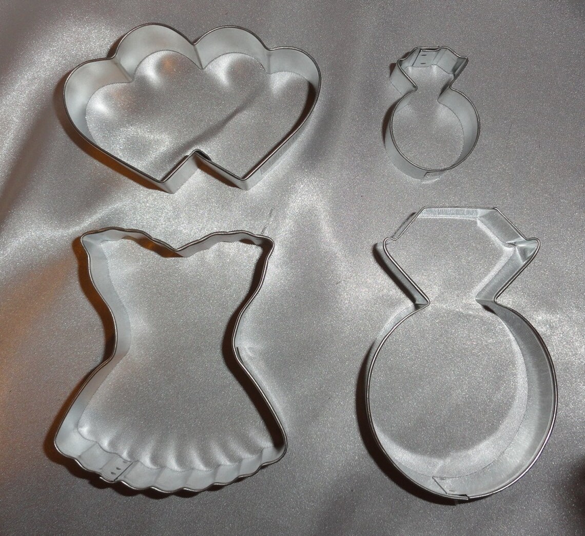 Bridal Shower Gifts Wedding Cookie Cutters Bridal Shower Etsy