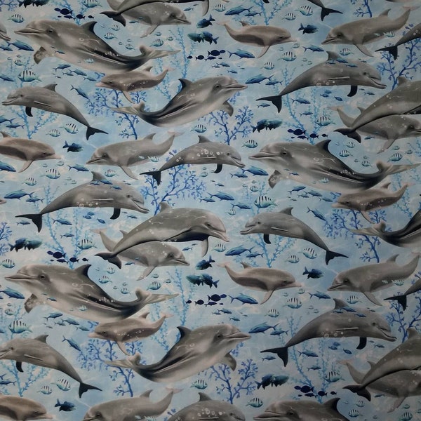 Dolphin Fabric Etsy
