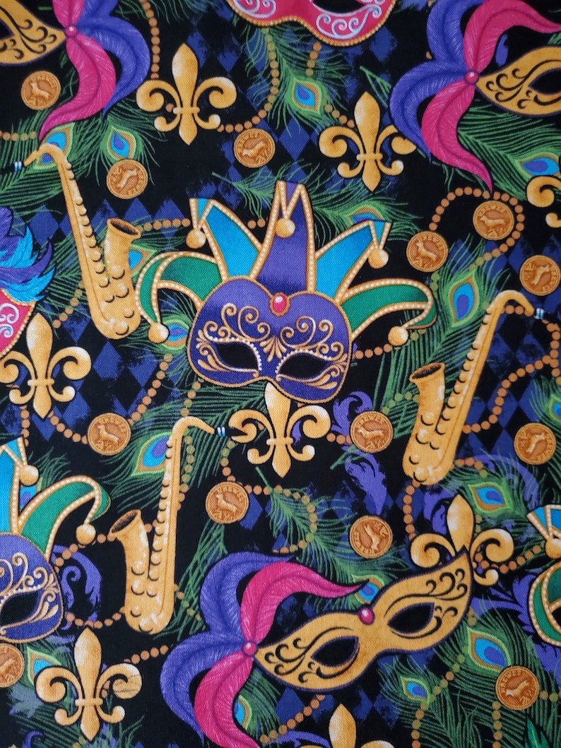 mardi gras fat quarters