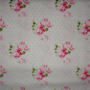 Pink Rose Fabric, Cotton Material, ROSES, Cotton Fabric, Fabric By the Yard, DIY Sewing, Home Decor,  Sewing, Quilting,