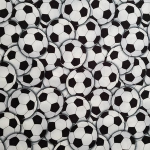 SOCCER Fabric, 100% Cotton Fabric, Soccer Ball Fabric, Cotton Material, Sports Fabric,