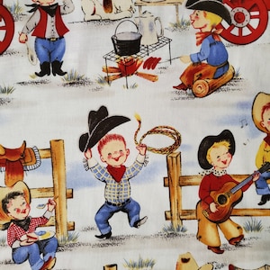 Tkanina bawełniana, Country and Western, Tkanina dziecięca, LIL CowPokes, Materiał bawełniany, cięcie na wymiar, Fat Quarters, Szycie,