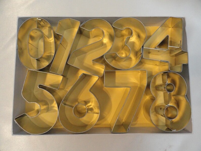 Number Cookie Cutters Educational Cookie Cutters 110 Etsy