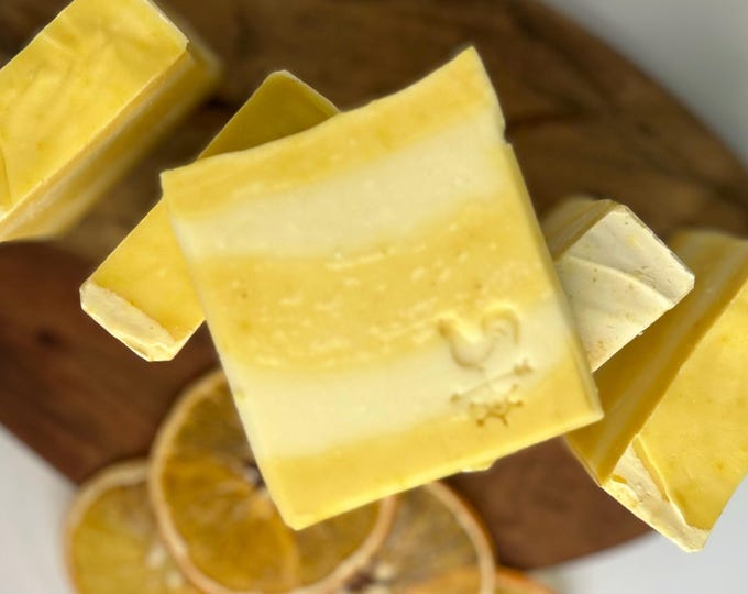 Handmade Artisan All Natural Sweet Orange Natural Soap - Tallow Bar