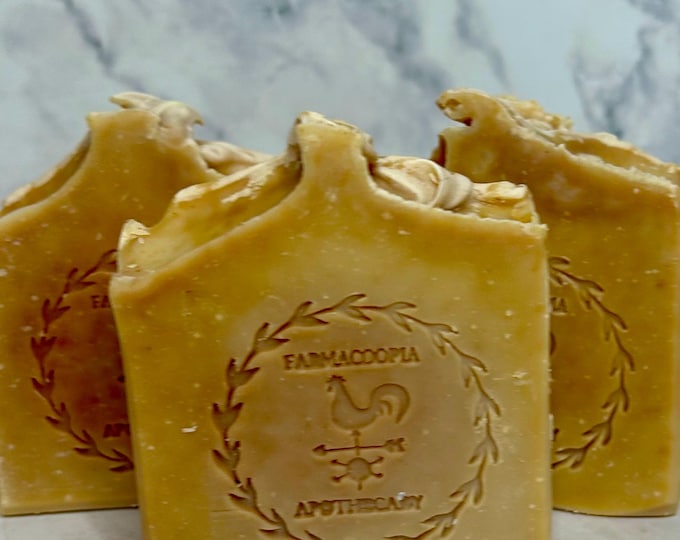 Handmade Artisan Grapefruit Natural Soap - Tallow Bar
