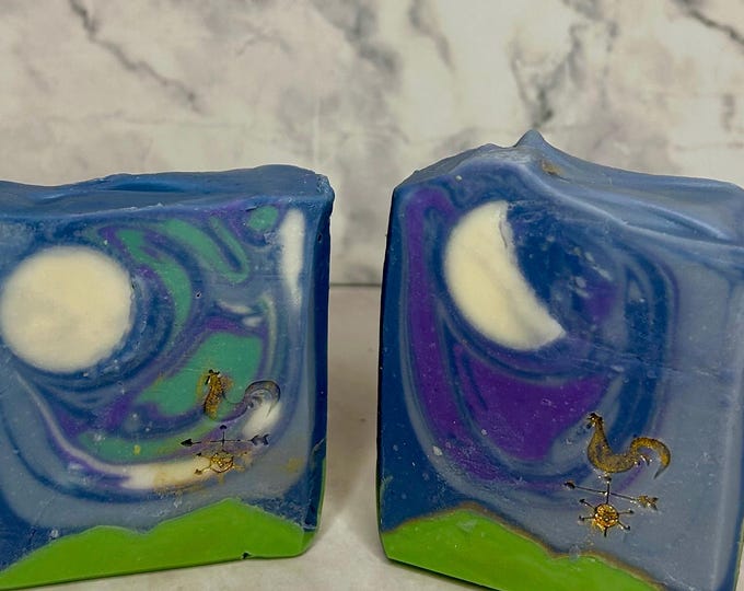 Handmade Artisan Celestial Bloom - Tallow Soap Bar (4.5oz)