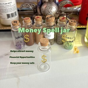 Personalized Money Spell Jar: Attract Abundance, Witchcraft Magick