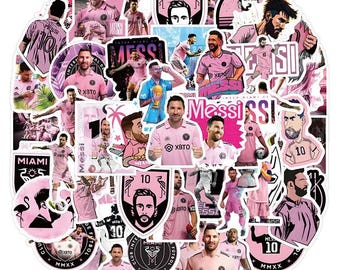 50PCS Lionel Messi Stickers | Inter Miami Soccer Stickers | Laptop, Phone & Car Decals