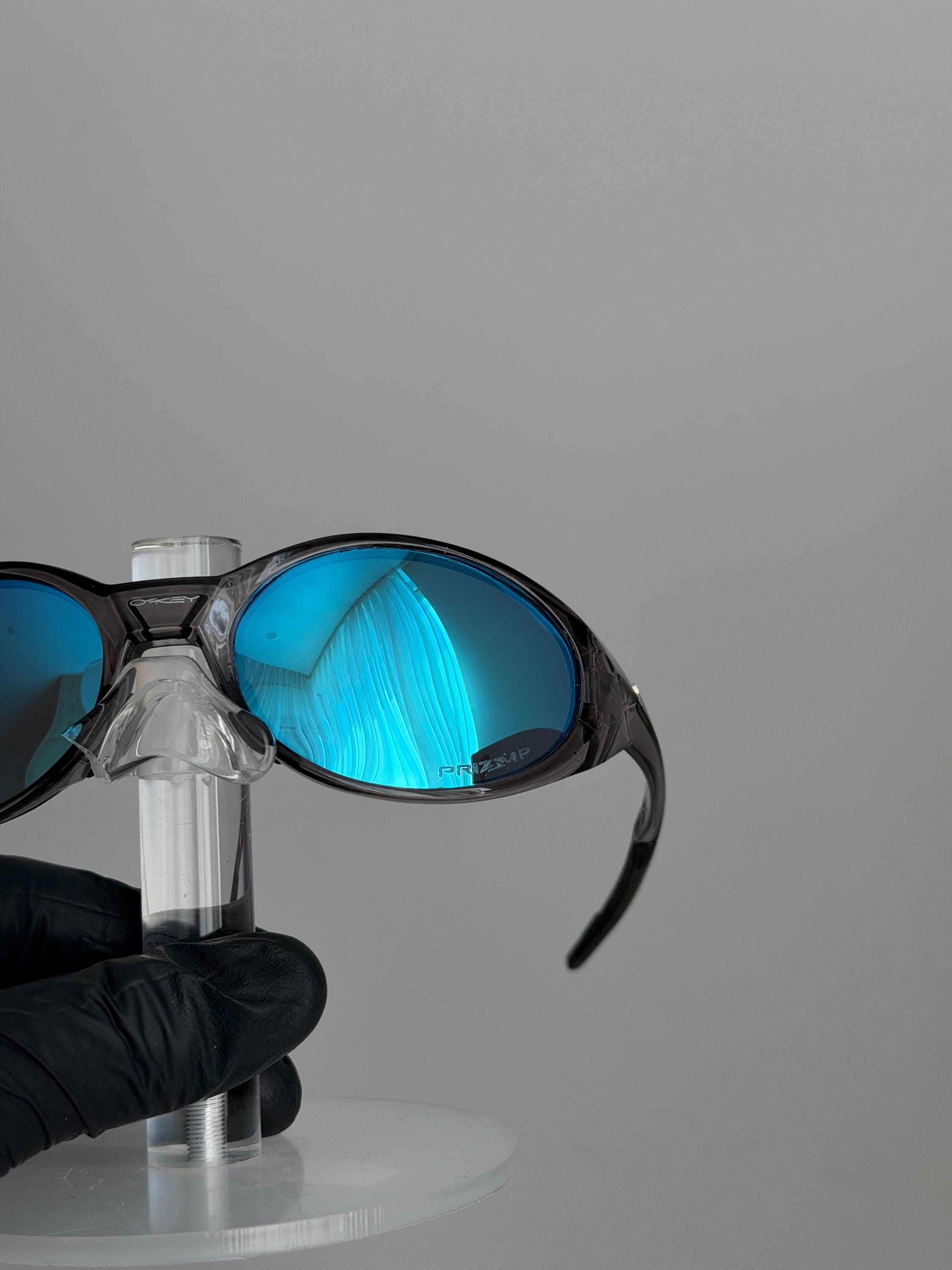 Sunglasses Oakley Eye Jacket X Black Blue Vintage Glasses for
