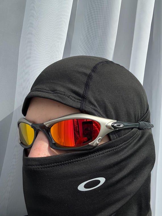 90's Metal Silver Black Orange Oakley Splice Plate Y2k Rare