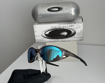 Sunglasses Oakley Eye Jacket X Black Blue Vintage Glasses for