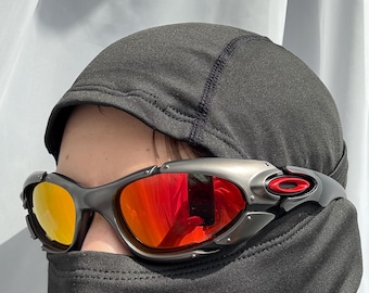 90's Silver Orange Oakley Plate Splice Minute Y2k Rare Vintage