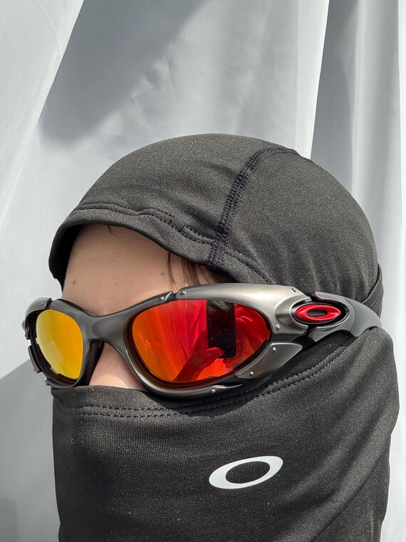 Oakley Plates サングラス 90's Silver Orange Oakley Plate Splice Minute Y2k Rare Vintage