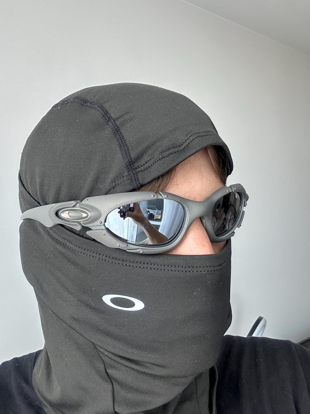 90s oakley オークリー y2k ナイロン　usa Vintage 90s Oakley Plate orange silver Glasses Outdoor