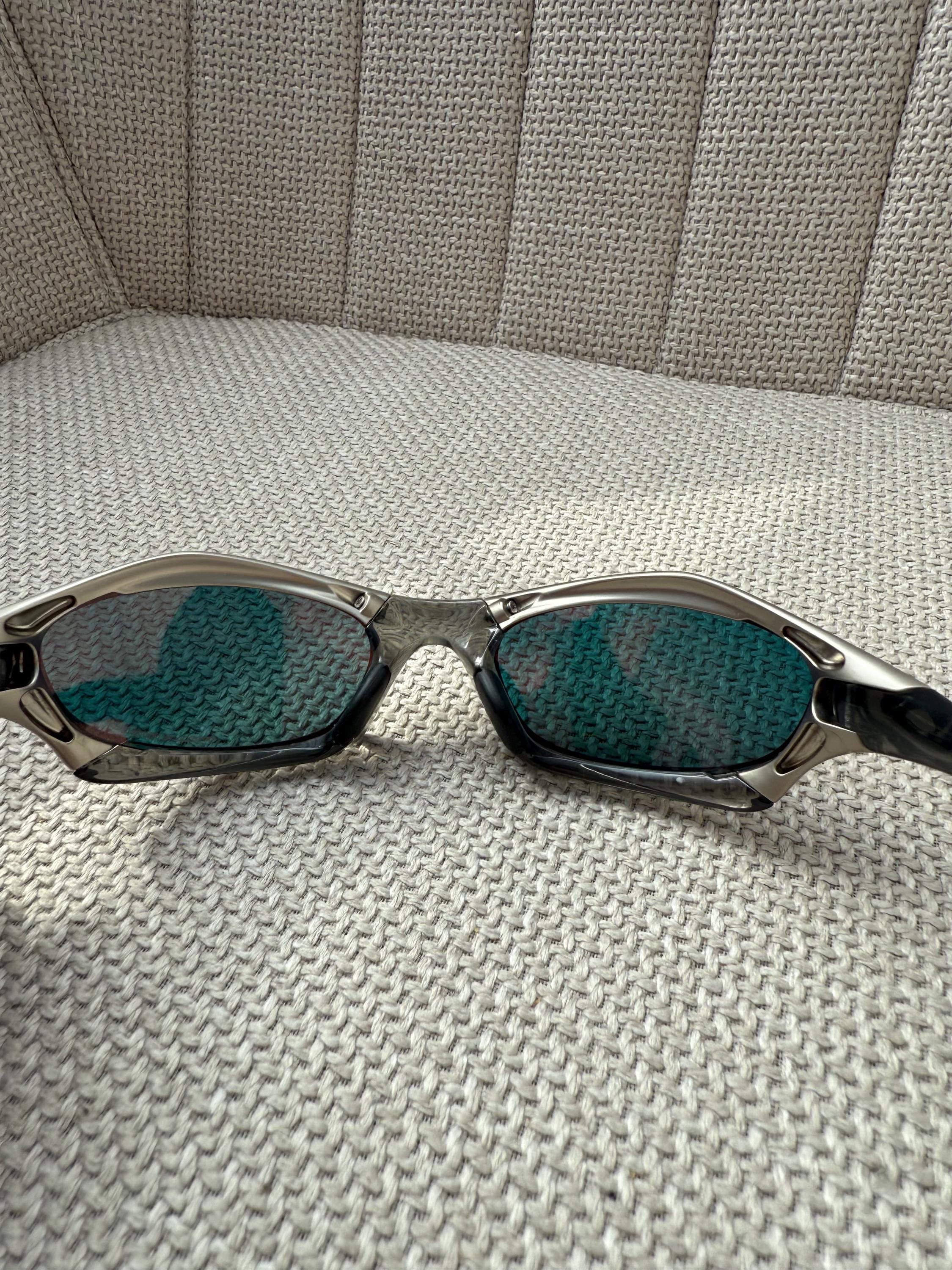 90's Metal Silver Black Orange Oakley Splice Plate Y2k Rare