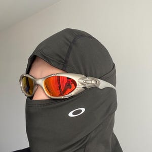 90's Silver Orange Oakley Plate Splice Minute Y2k Rare Vintage