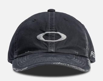 NEW OAKLEY x PIET cap distressed O logo big logo hat cap avantgarde mountain headwear gorpcore drip