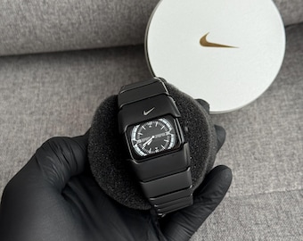 Nike D-line Men's Stainless Steel Digital Watch — Vintage Silver