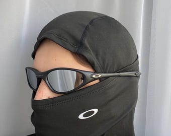 90’s rare avantgarde white blue Oakley minute Plate Y2k Rare Vintage Gorpcore Polarized Sunglasses USA