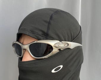 90’s  silver black Oakley plate splice minute Y2k Rare Vintage Gorpcore Polarized Sunglasses USA