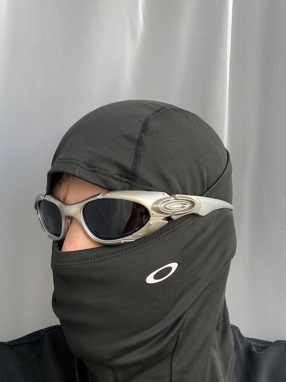 90's Silver Black Oakley Plate Splice Minute Y2k Rare Vintage