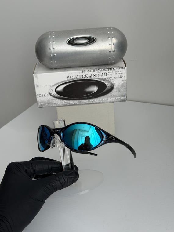 Sunglasses Oakley Eye Jacket X Brain Dead Blue Vintage Glasses for