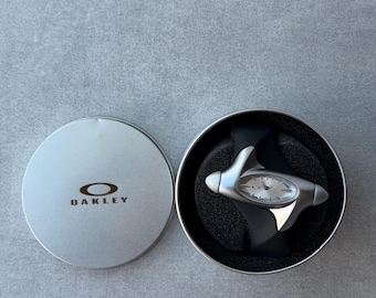 Oakley Watch torpedo Time Bomb silver black hype y2k avantgarde opium gorpcore outdoor silver japan usa steel witch box japanese